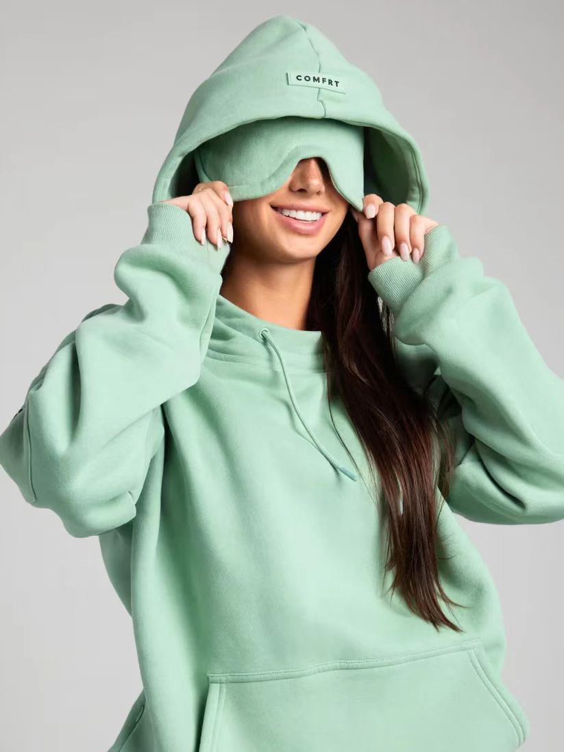Elcevi | Cozy Hoodie with Eye Mask – Comfort & Fun in One