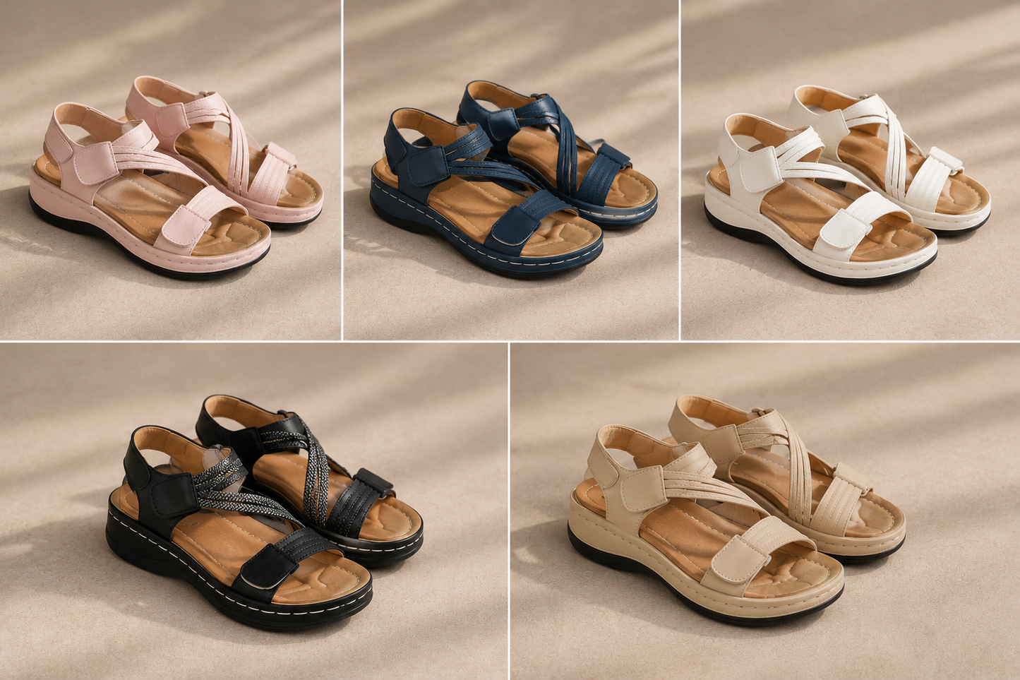 Jane - Comfort sandalen met ondersteunend voetbed