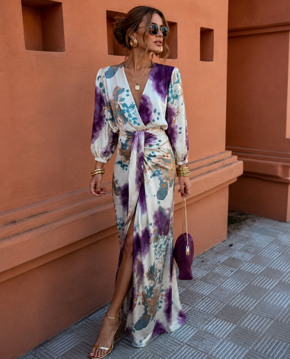 Cisca | tweedelige tie-dye maxi set – moeiteloos chic