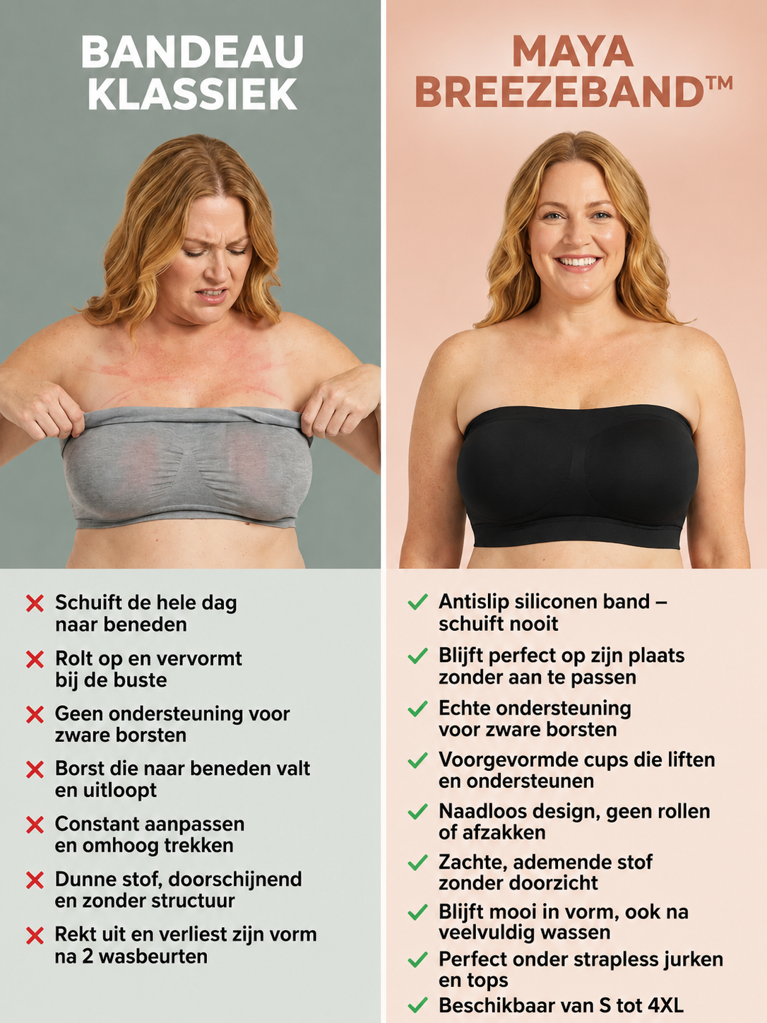 Maya | Naadloze Bandeau BH
