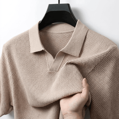 Beeckhoven™ | Luxe Heren Polo met Wafelstructuur